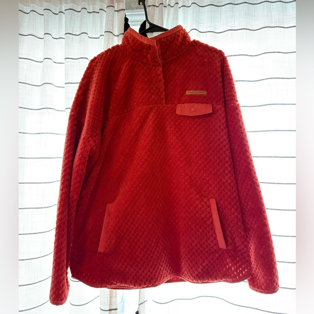 Simply Southern Red Quilted Jacket